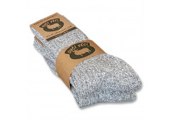 Ponožky z ovčí vlny 425 g - šedé sada 2 ks