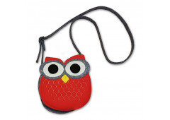 Felt Handbag Owl red