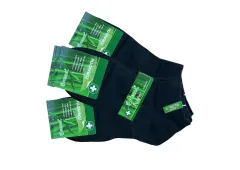 Ponožky bambusové kotníkové černé 3 páry
