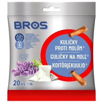 Kuličky proti šatním molům