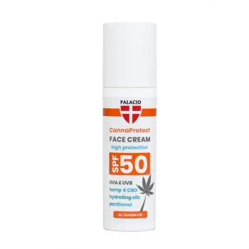 Pleťový ochranný krém SPF50 s konopím na opalování Pleťový ochranný krém SPF50 s konopím na opalování