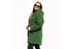 Kabát s kapucí z ovčí vlny DIANA - 39