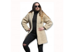 Kabát s kapucí z ovčí vlny DIANA - 3