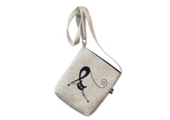 Felt handbag - French cat