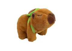 Kapybara chodí a vydává zvuky