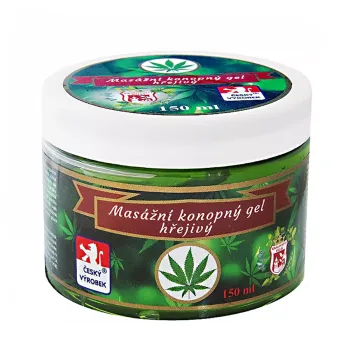 Konopný masážní gel Cannabis - hřejivý