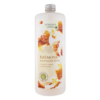 Koupelová pěna med a kozí mléko