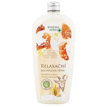 Relaxační koupelová pěna med a kozí mléko