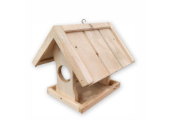Wooden bird feeder 12