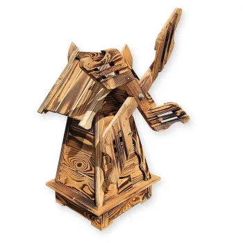 Zahradní větrný mlýn rustikální 78 cm