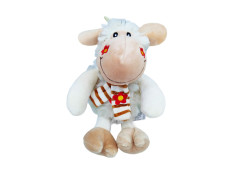 Ovečka se šálou bečící 20 cm