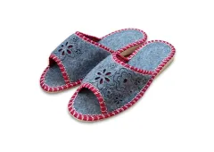 Pantofle filcové dámské otevřené 21A19