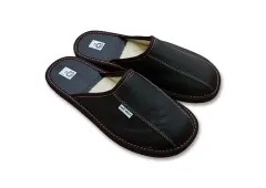 Luxusní pantofle s ovčí vlnou pánské