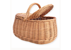 Wicker picnic basket large