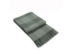 Wool plaid ANDORA Grey 1528