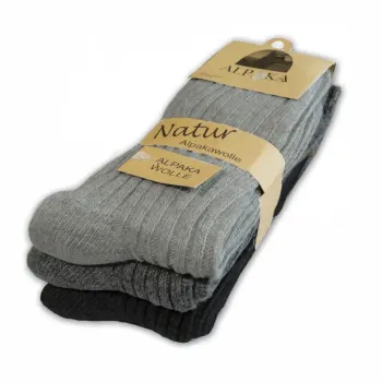 Vlněné ponožky Lama Alpaka dámské celoroční - 3 páry Vlněné ponožky Lama Alpaka dámské celoroční - 3 páry