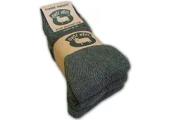 Ponožky z ovčí vlny - zelené - sada 3 páry Ponožky z ovčí vlny - zelené - sada 3 páry