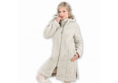 Kabát s kapucí LINEA z ovčí vlny