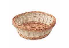 Wicker round bowl