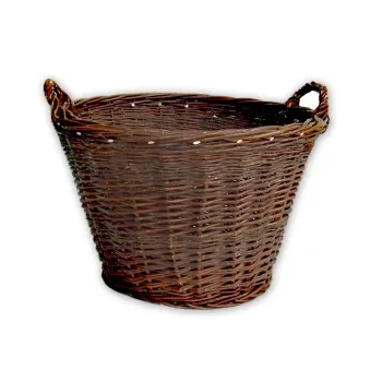 Proutěný koš na brambory kulatý