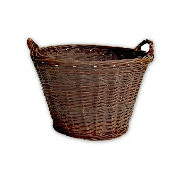 Proutěný košík kulatý