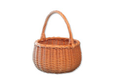 Wicker natural  basket - small round Ø 15 cm
