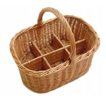 Proutěný košík na 6 láhví