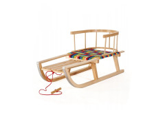 Dětské dřevěné bukové sáňky 90 cm