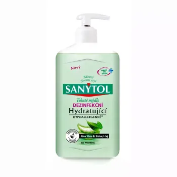 Dezinfekční mýdlo hydratující - Aloe Vera & Zelený čaj 