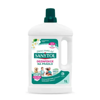 SANYTOL Dezinfekce na prádlo s vůní bílých květů, 1 L SANYTOL Dezinfekce na prádlo s vůní bílých květů, 1 L