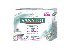 SANYTOL Tablety do myčky 4 v 1 s dezinfekcí, 40 ks