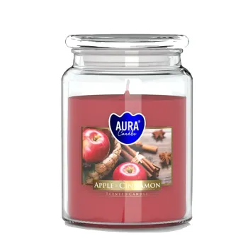 Vonná svíčka ve skle s víkem APPLE - CINNAMON