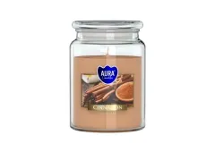 Vonná svíčka ve skle s víkem CINNAMON 500 g