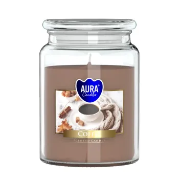 Vonná svíčka ve skle s víkem COFFEE