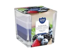 Tříbarevná vonná svíčka ve skle - Forest Fruits 170 g