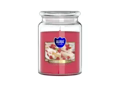 Vonná svíčka ve skle s víkem RASPBERRY CLOUD 500 g