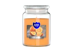 Vonná svíčka ve skle s víkem ORANGE 500 g