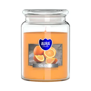 Vonná svíčka ve skle s víkem ORANGE