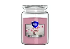 Vonná svíčka ve skle s víkem - SPA GARDEN 500 g