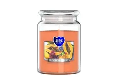 Vonná svíčka ve skle s víkem TROPICAL FRUITS 500 g