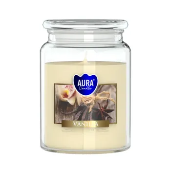 Vonná svíčka ve skle s víkem vanilka