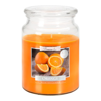 Vonná svíčka ve skle s víkem ORANGE