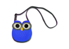Felt Handbag Owl blue
