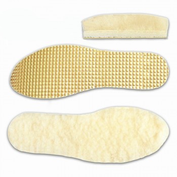 Children's insoles for shoes with sheep wool