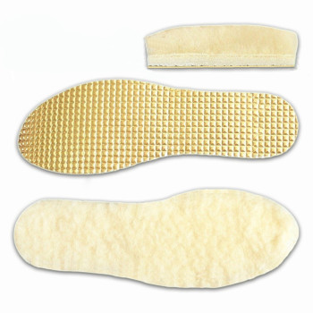 Children's insoles for shoes with sheep wool