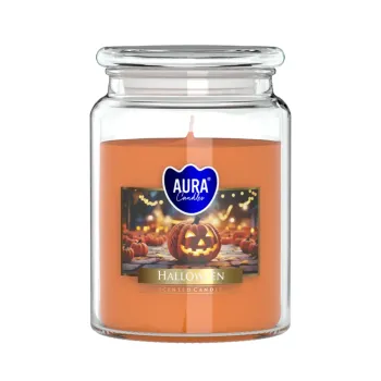 Vonná svíčka ve skle s víkem Halloween 500 g