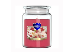 Vonná svíčka ve skle s víkem RASPBERRY CLOUD 500 g
