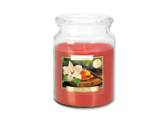 Vonná svíčka ve skle s víkem VANILLA  - AMBER 500 g